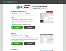 Tablet Screenshot of burner-software.com
